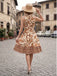1950s Floral Halter Belted Dress 8