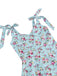1950s Floral Lace-Up Shoulder V-Neck Swing Dress — vintage elegance for the modern woman