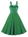 1950s Floral Patchwork Strap Swing Dress — vintage elegance for the modern woman