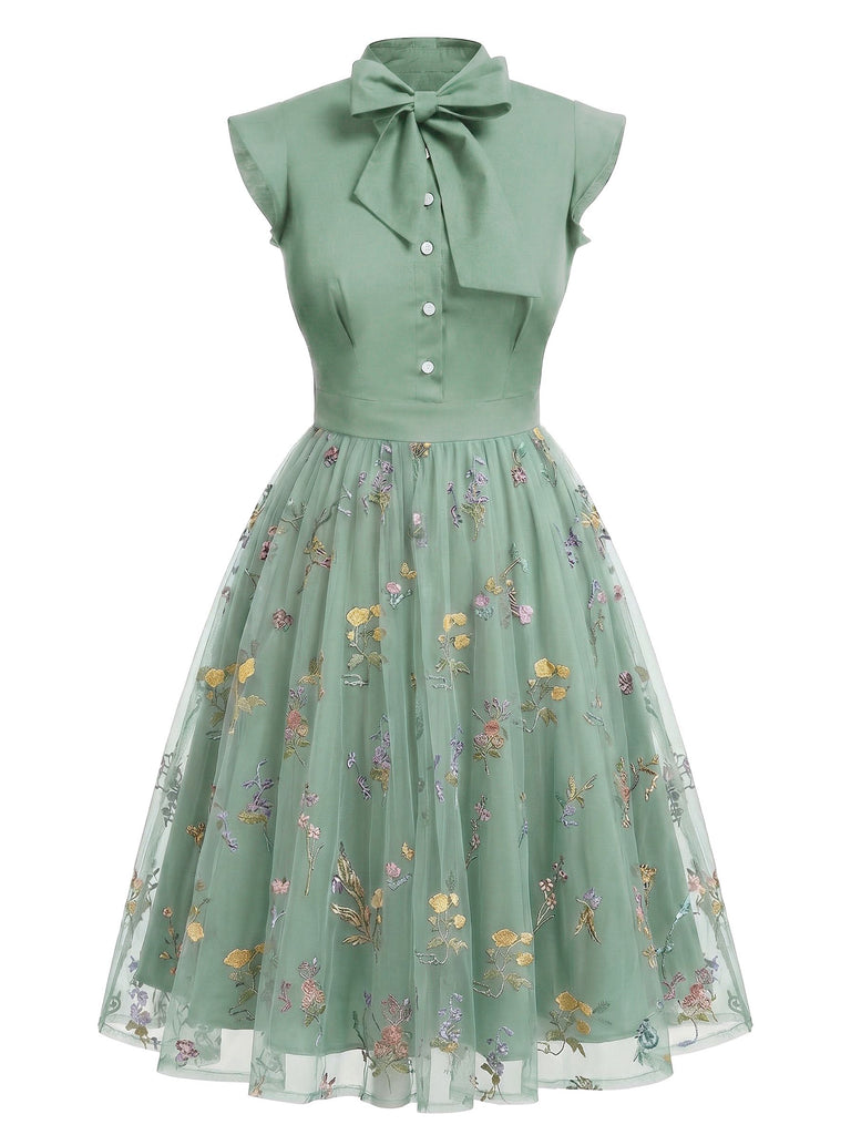 Black 1950s Butterfly Patchwork Vintage Dress, vintage dress, retro fashion, rockabilly, pin-up fashion - perfect for women who love vintage and retro fashion