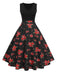 1950s Floral Swing Dress: timeless style reimagined