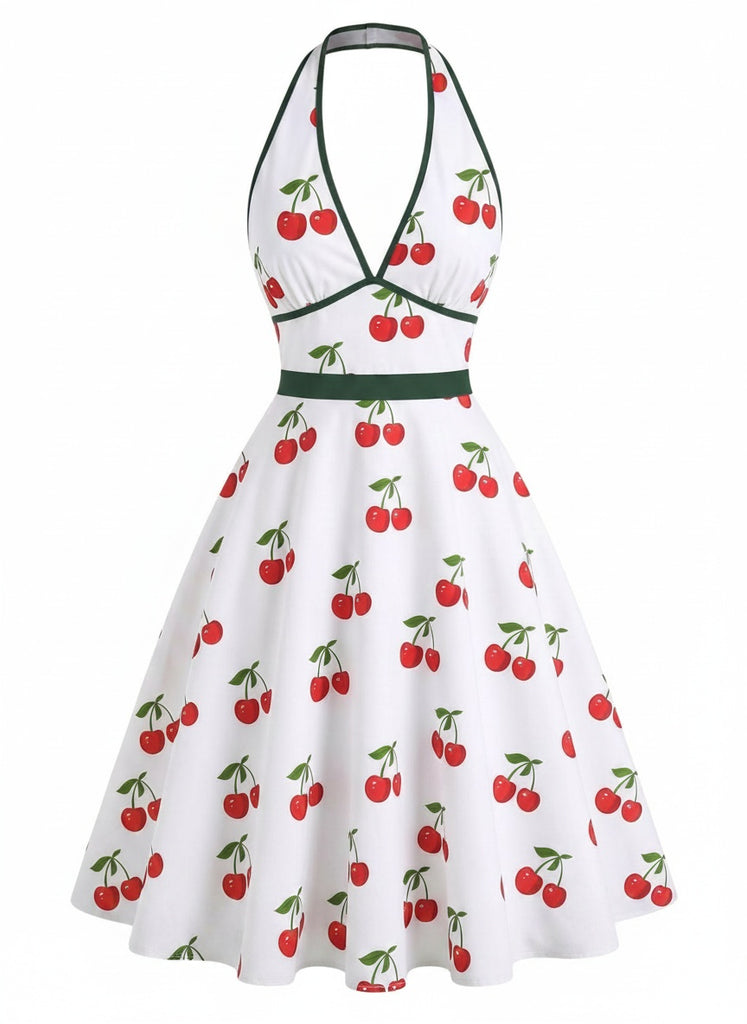 Pink 1950s Floral V-Neck Dress, vintage dress, retro fashion, rockabilly, pin-up fashion - perfect for women who love vintage and retro fashion