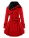 1950s Fur Collar Waisted Winter Coat — 1950s sophistication that wraps her in quiet power