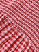 1950s Gingham Plaid Smocked Strap Jumpsuit - vintage jumpsuit, retro fashion
