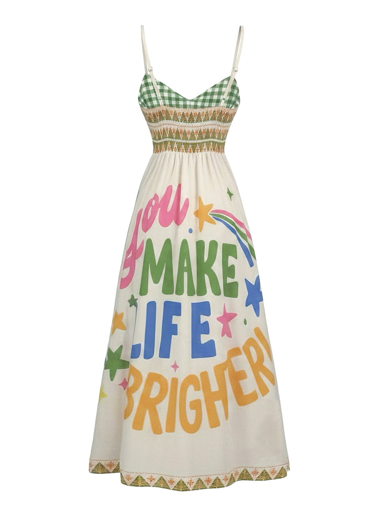 1950s Print Swing Dress 2