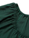 She slips into this 1950s Halloween Bat Sleeves Patchwork Dress and suddenly it's a 1950s daydream