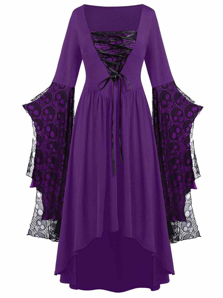 1950s Halloween Lace Patchwork Witch Dress: timeless style reimagined