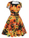 1950s Halloween Lace-Up Peter Pan Collar Dress, vintage dress, retro fashion, rockabilly, pin-up fashion - perfect for women who love vintage and retro fashion