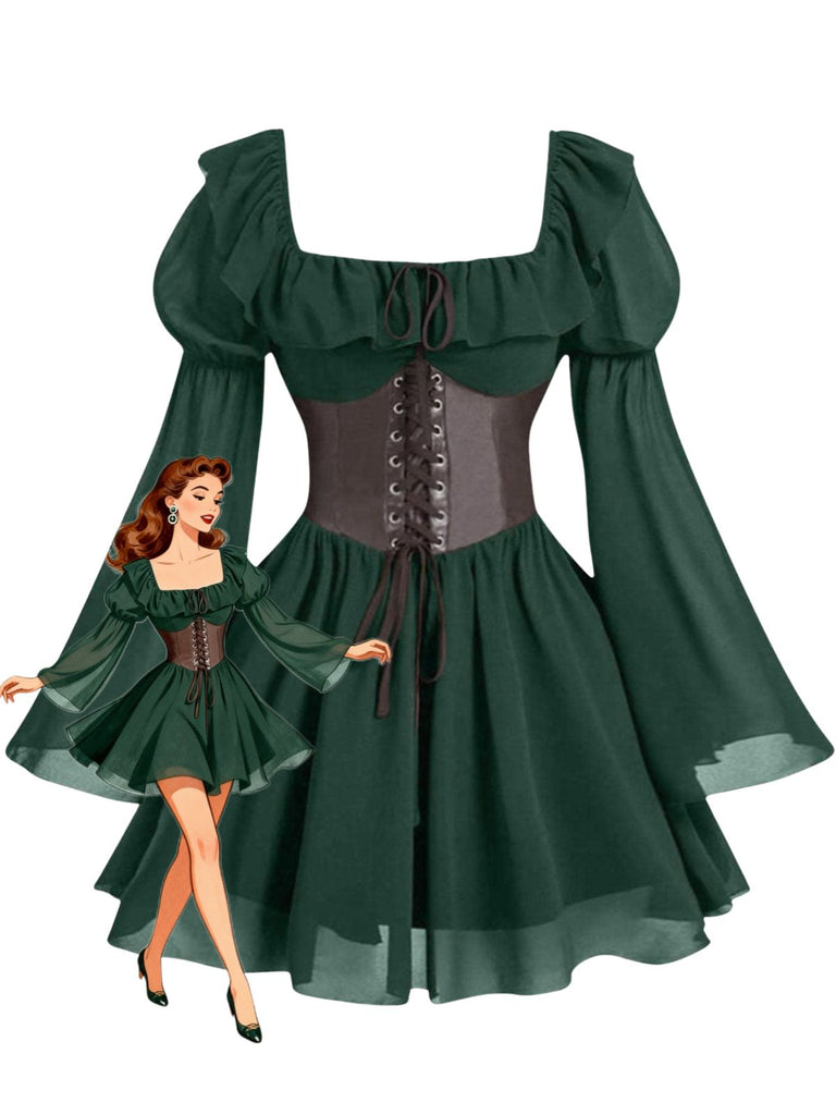 1950s Square Neck Vintage Classic Dress 3