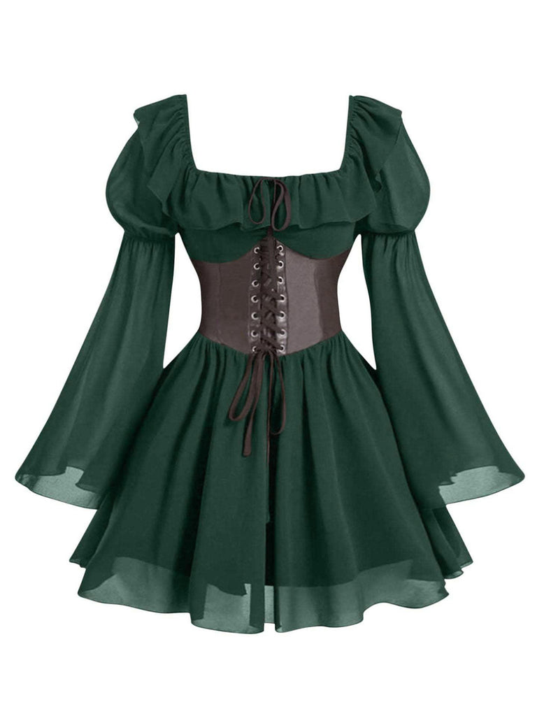 1950s Square Neck Vintage Classic Dress 4