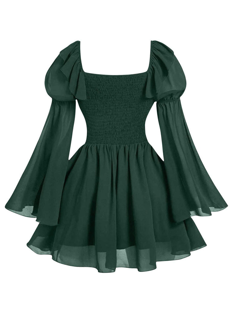 1950s Square Neck Vintage Classic Dress 5