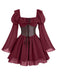 1950s Square Neck Vintage Classic Dress 6