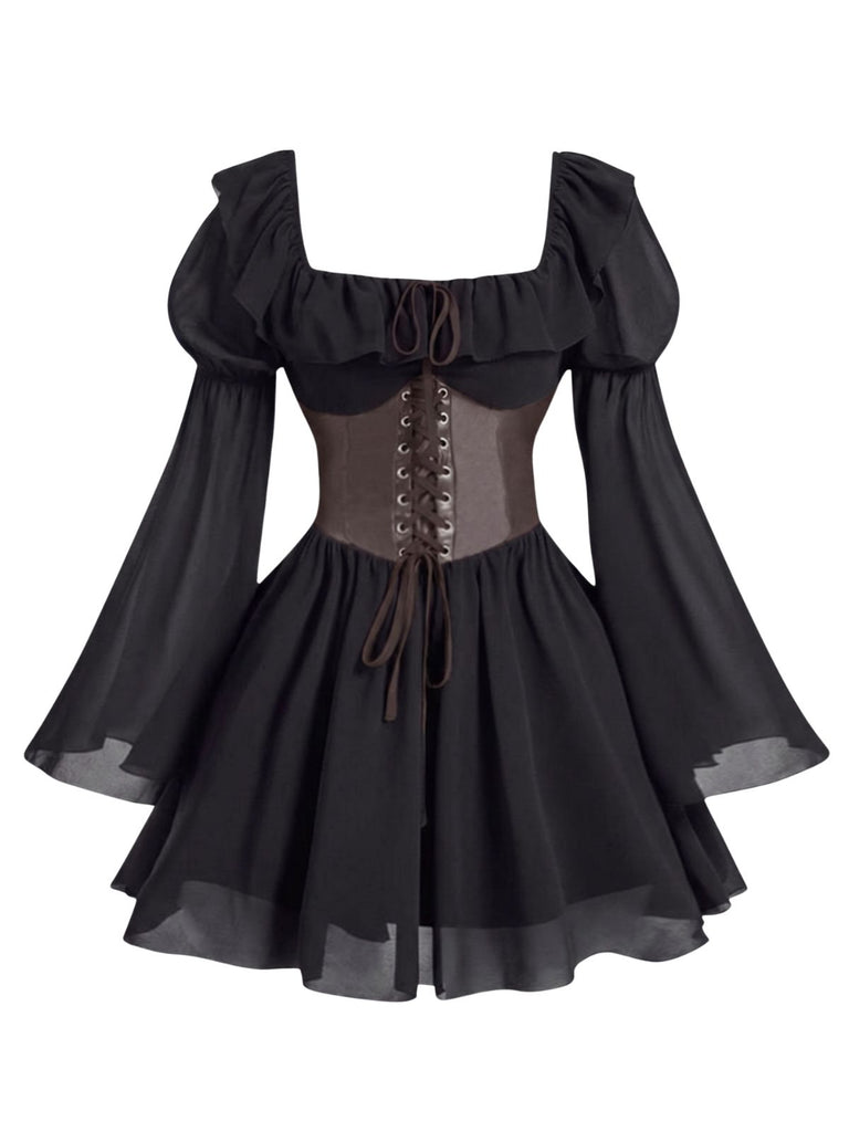 1950s Square Neck Vintage Classic Dress