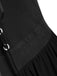 1950s Halloween Witch Transparent Sleeves Strap Dress: timeless style reimagined