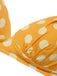 1950s Halter Contrast Polka Dots Swimsuit — 1950s poolside glamour meets sun-drenched confidence