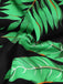 1950s Halter Tropical Palm-Leaf Romper - vintage jumpsuit, retro fashion