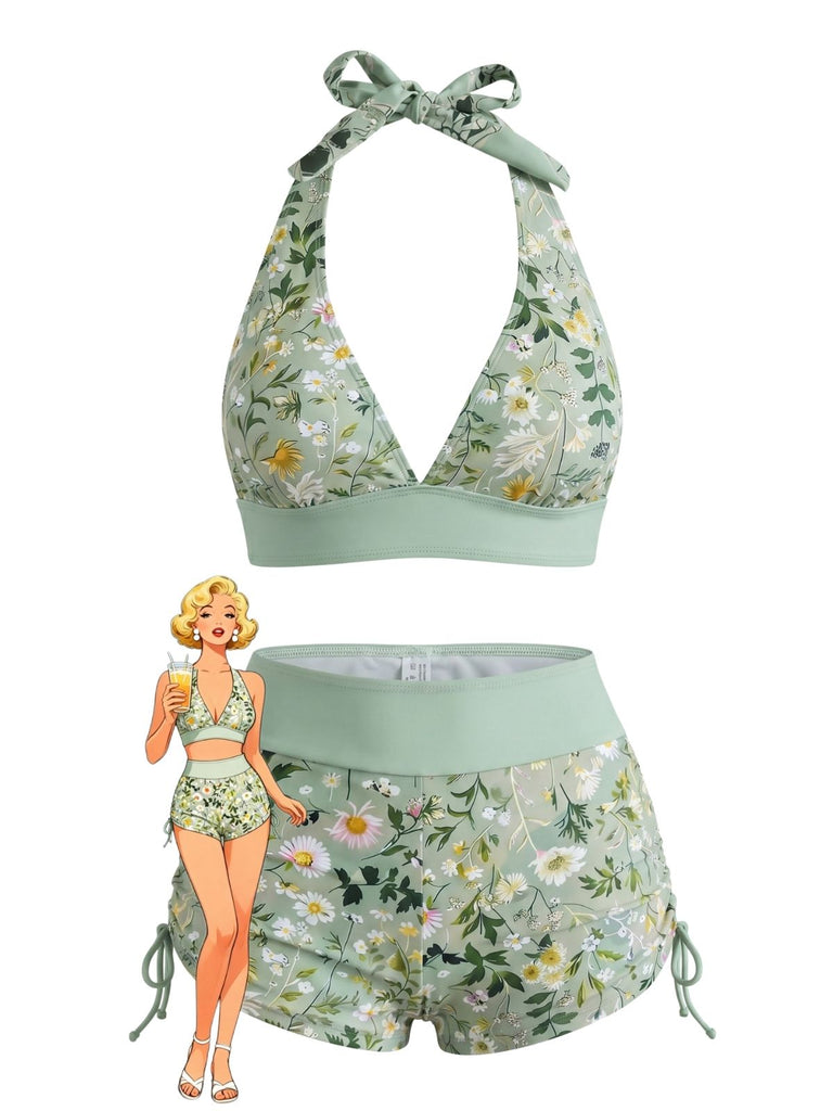 1950s Vintage Retro Tankini Set