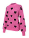 1950s Heart Dots Knitted Solid | 1950s | vintage fashion, retro style