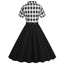 1950s Lapel Contrast Belted Dress — the kind of 1950s dress that makes strangers smile