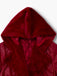 1950s Leather Fur Collar Hooded Coat - vintage fashion, retro style