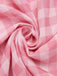 1950s Pink Plaid Button Skirt With Belt, vintage skirt, retro style - perfect for women who love vintage and retro fashion