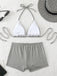 Pink 1950s Bow Colorblock Butterfly Bikini Set, vintage swimsuit, pin-up swimwear - perfect for women who love vintage and retro fashion