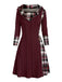 1950s Plaid Knit Hooded Dress: where 1950s romance meets her modern spirit