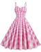 1950s Plaid Strap Swing Dress — vintage elegance for the modern woman