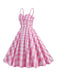 1950s Plaid Strap Swing Dress: timeless style reimagined