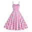 1950s Plaid Strap Swing Dress — vintage elegance for the modern woman