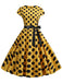 1950s Polka Dot Cap Sleeved Dress: where 1950s romance meets her modern spirit