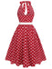 1950s Polka Dot Halter Dress | 1950s | vintage dress, retro fashion