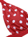 Red 1950s Polka Dot Halter Separate Swimsuit, vintage swimsuit, pin-up swimwear - perfect for women who love vintage and retro fashion