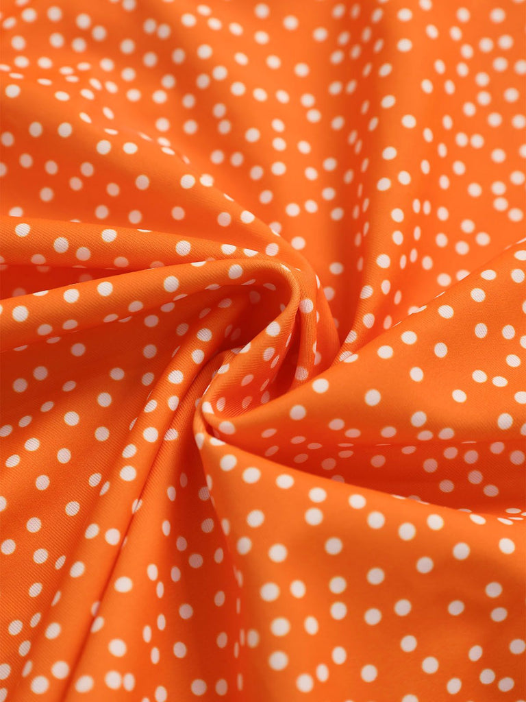 1950s Polka Dot High-Waist Bikini Set & Cover-Up, vintage swimsuit, pin-up swimwear - perfect for women who love vintage and retro fashion