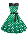1950s Polka Dot Lace Patchwork Dress — the kind of 1950s dress that makes strangers smile