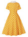 1950s Polka Dot Lace Vintage Dress 8