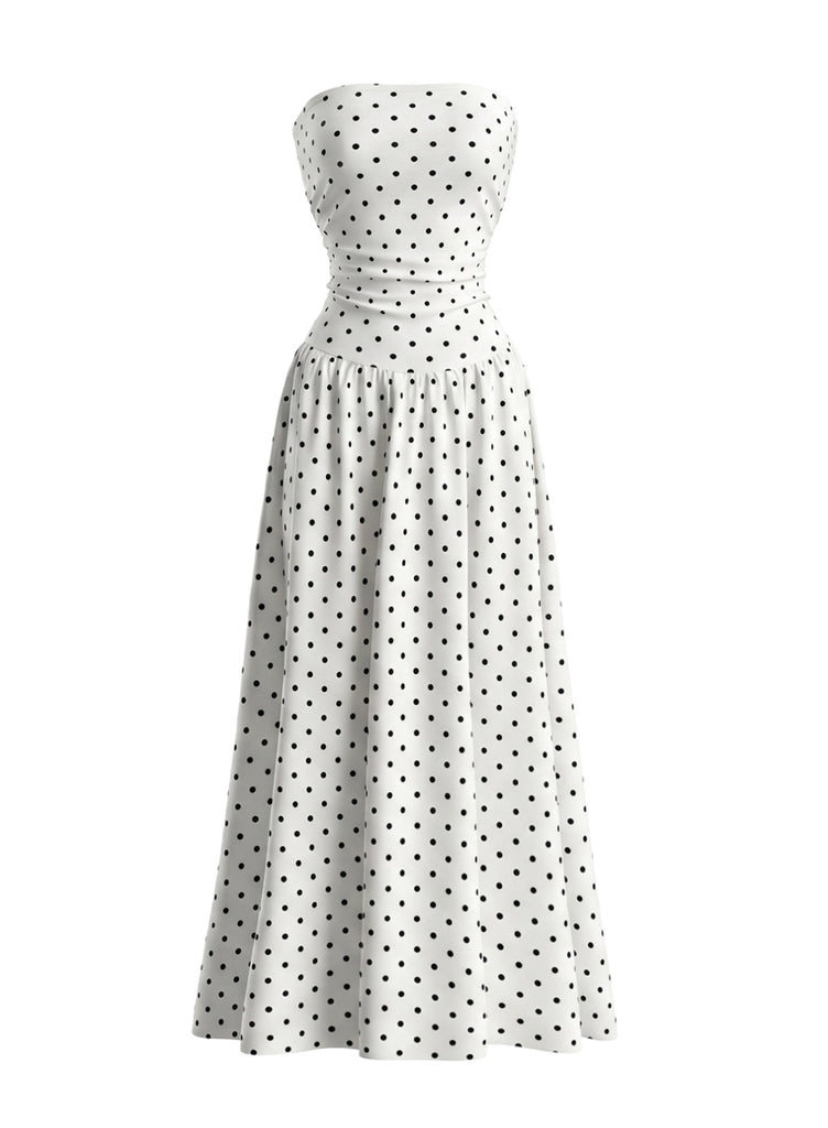1950s Polka Dot Vintage Classic Dress 12