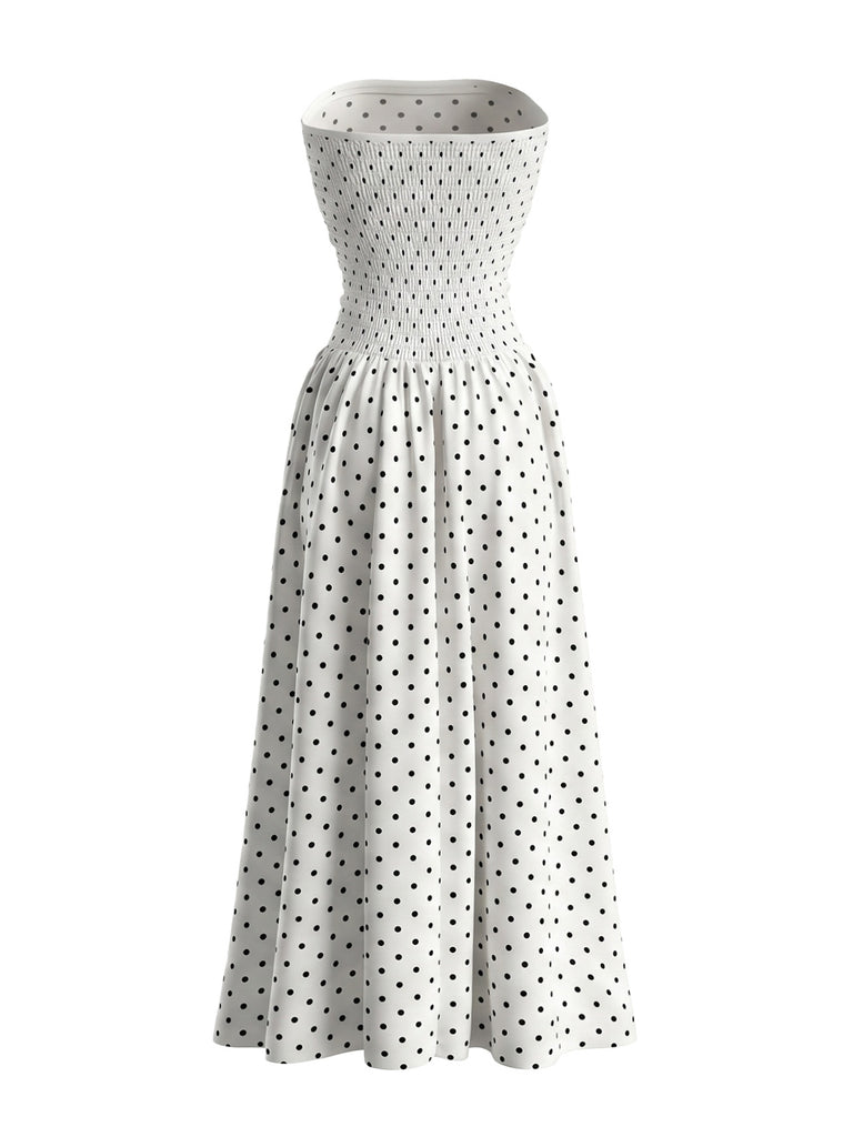1950s Polka Dot Vintage Classic Dress 13