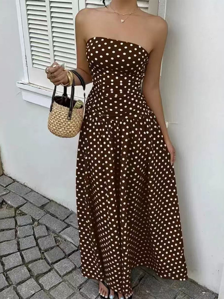 1950s Polka Dot Vintage Classic Dress 9