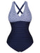 1950s Printed One-Piece Swimsuit: 1950s Riviera elegance, reimagined for her