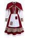 1950s Red Riding Halloween Costume Dress With Cape - vintage dress, retro fashion, rockabilly