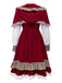 1950s Red Riding Halloween Costume Dress With Cape - vintage dress, retro fashion, rockabilly