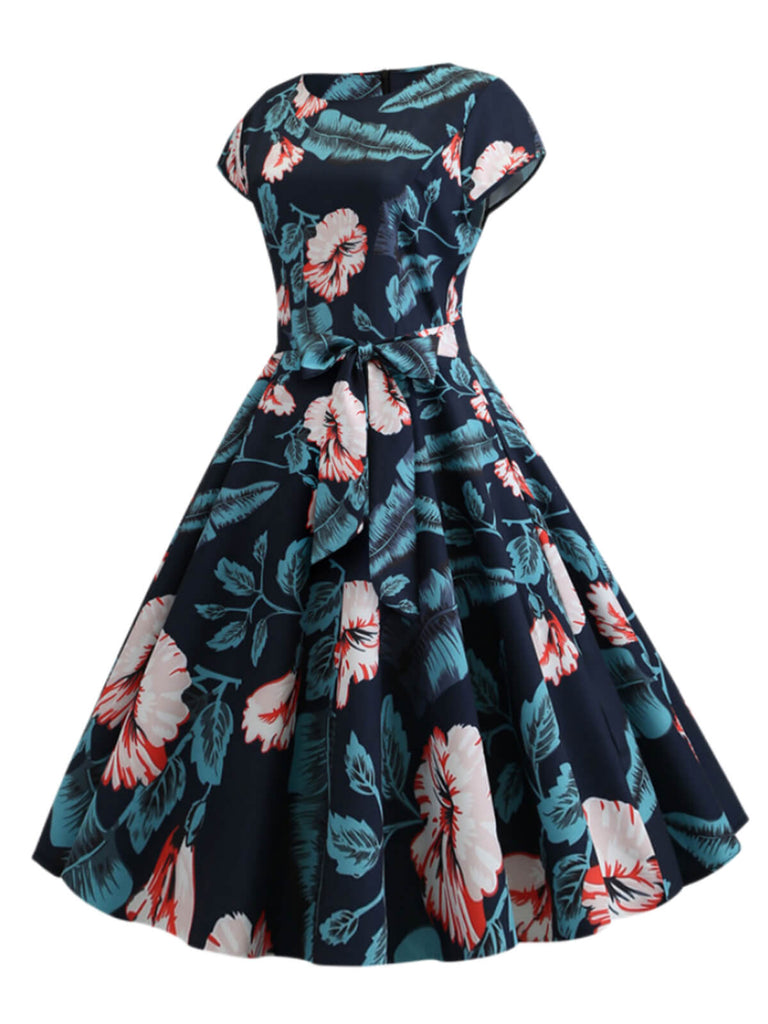 1950s Retro Floral Swing Dress, vintage dress, retro fashion, rockabilly, pin-up fashion - perfect for women who love vintage and retro fashion