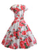 1950s Retro Floral Swing Dress, vintage dress, retro fashion, rockabilly, pin-up fashion - perfect for women who love vintage and retro fashion