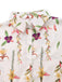 Multicolor 1950s Floral Lapel Batwing Sleeve Romper - vintage jumpsuit, retro fashion