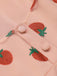 2PCS Pink 1950s Halter Strawberry Romper & Umbrella Skirt - vintage skirt, retro style