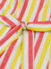 She slips into this 1950s Shoulder Tie Belted Stripes Dress and suddenly it's a 1950s daydream