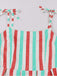 She slips into this 1950s Shoulder Tie Belted Stripes Dress and suddenly it's a 1950s daydream