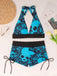 1950s Print Modest Tankini Set 2