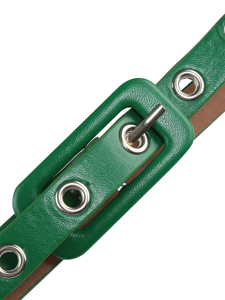 1950s Solid Belted Swing Dress — a 1950s silhouette that turns sidewalks into runways